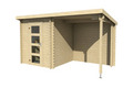 Lasita Maja redskabsrum m/pergola Jelle 175 x 370 cm